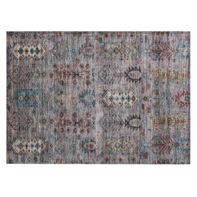 Addison Chantille ACN2047 Global Machine Made Traditional Gray Rug