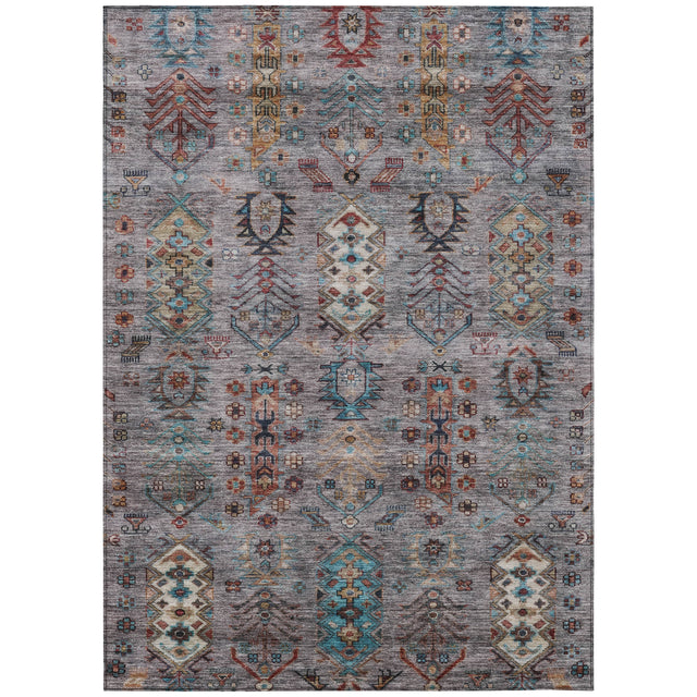Addison Chantille ACN2047 Global Machine Made Traditional Gray Rug