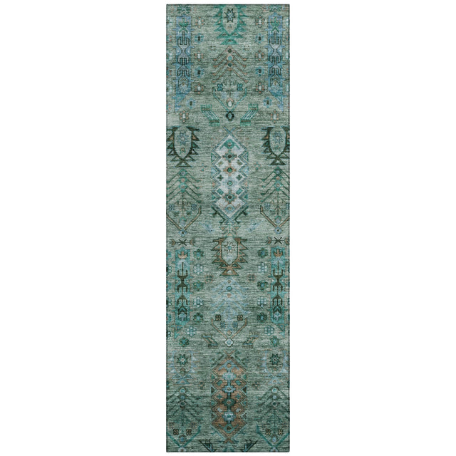 Addison Chantille ACN2047 Global Machine Made Traditional Green Rug