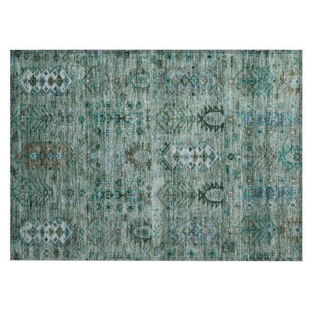 Addison Chantille ACN2047 Global Machine Made Traditional Green Rug