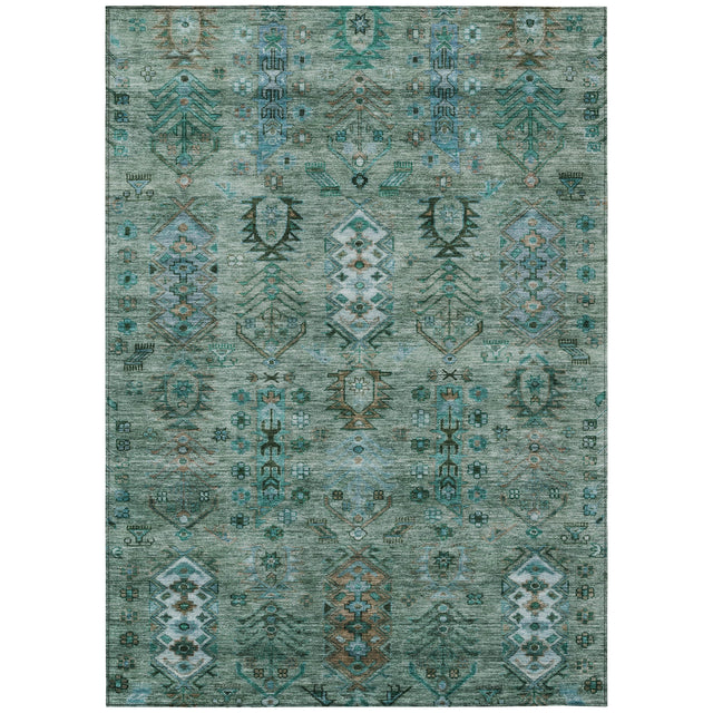 Addison Chantille ACN2047 Global Machine Made Traditional Green Rug