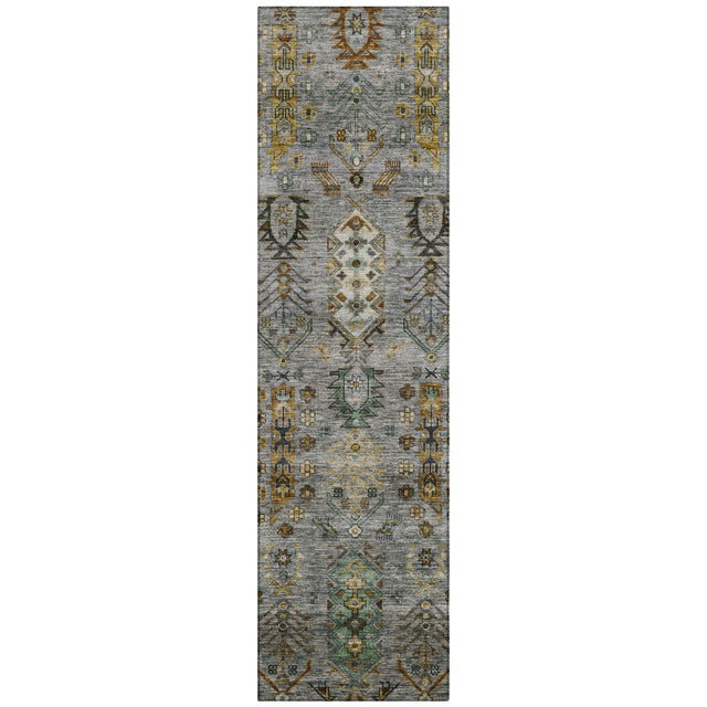 Addison Chantille ACN2047 Global Machine Made Traditional Pewter Rug