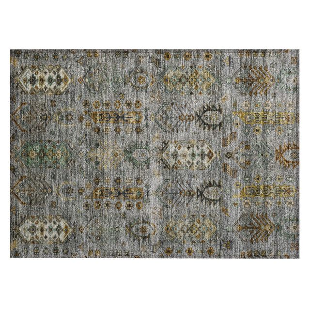 Addison Chantille ACN2047 Global Machine Made Traditional Pewter Rug