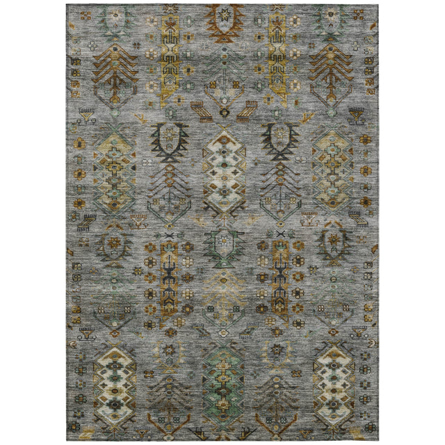 Addison Chantille ACN2047 Global Machine Made Traditional Pewter Rug
