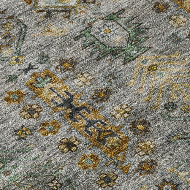 Addison Chantille ACN2047 Global Machine Made Traditional Pewter Rug