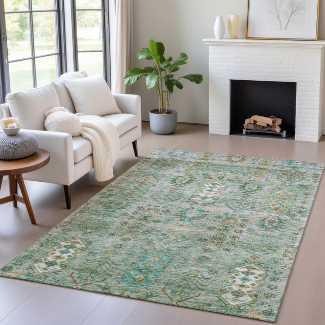 Addison Chantille ACN2047 Global Machine Made Traditional Sage Rug
