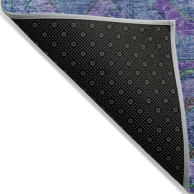 Addison Chantille ACN2049 Panel Machine Made Transitional Blue Rug