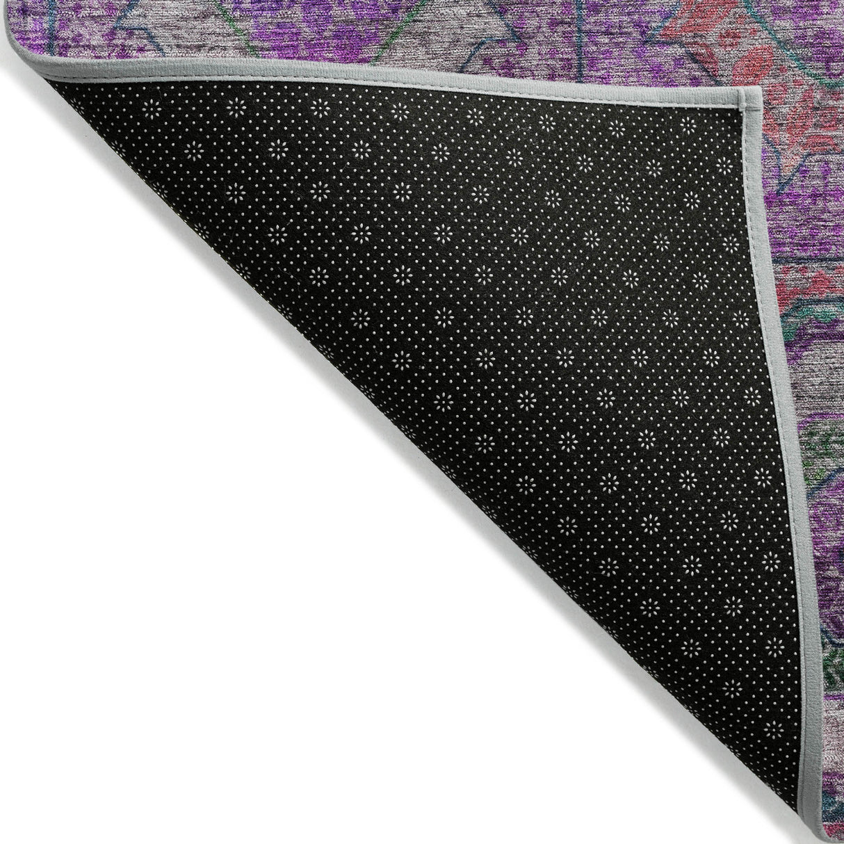 Addison Chantille ACN2049 Panel Machine Made Transitional Purple Rug