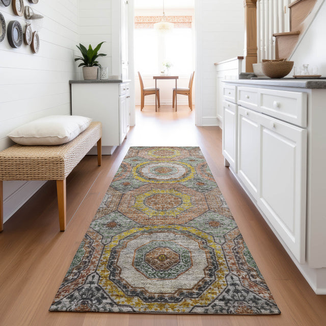 Addison Chantille ACN2050 Panel Machine Made Transitional Sage Rug