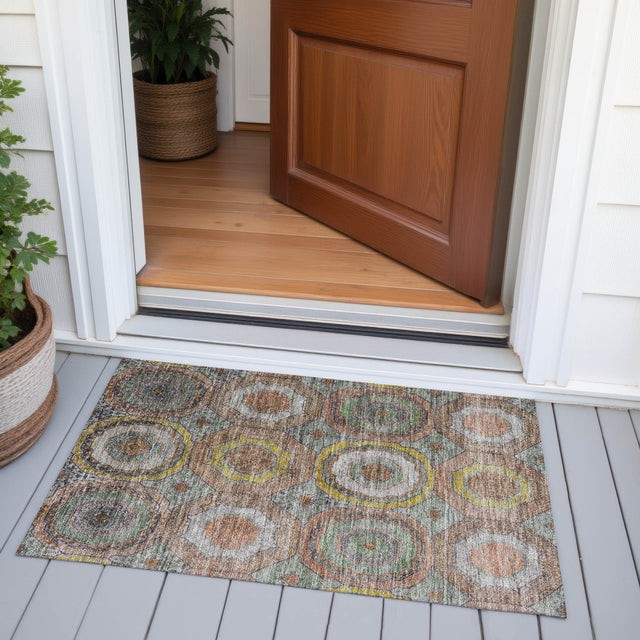 Addison Chantille ACN2050 Panel Machine Made Transitional Sage Rug