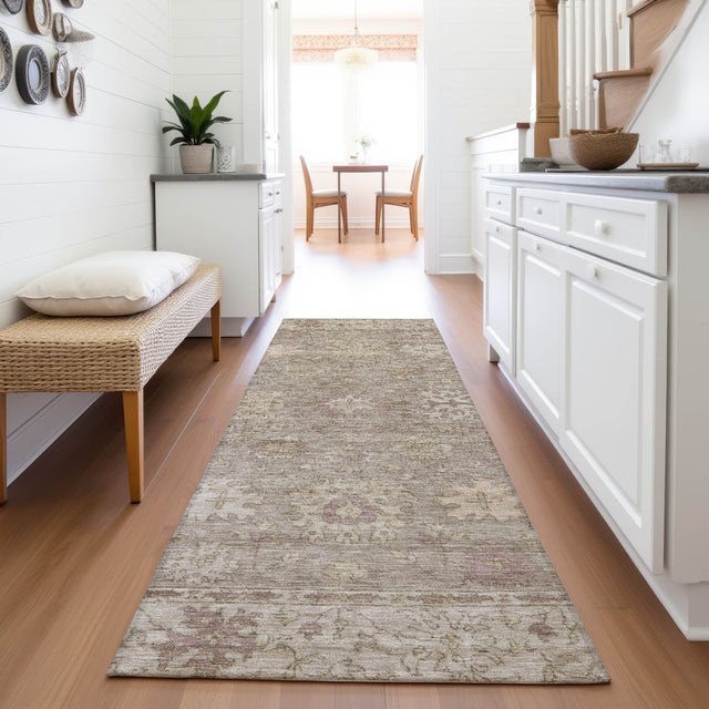 Addison Chantille ACN2051 Global Machine Made Traditional Khaki Rug