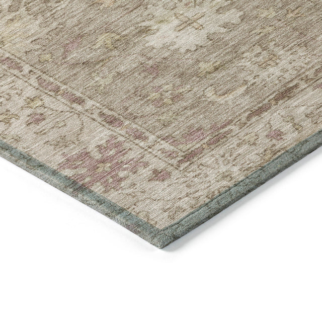Addison Chantille ACN2051 Global Machine Made Traditional Khaki Rug