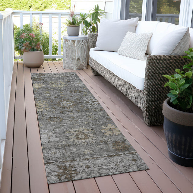 Addison Chantille ACN2051 Global Machine Made Traditional Pewter Rug