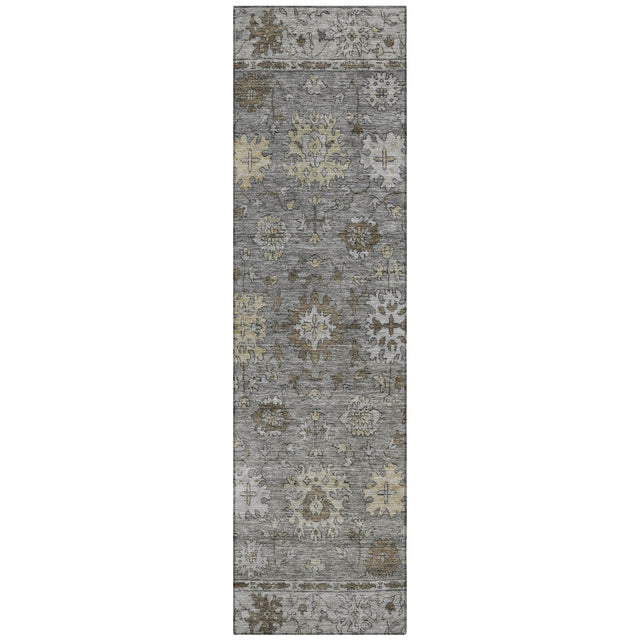 Addison Chantille ACN2051 Global Machine Made Traditional Pewter Rug