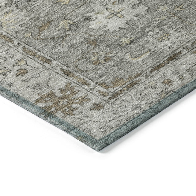 Addison Chantille ACN2051 Global Machine Made Traditional Pewter Rug