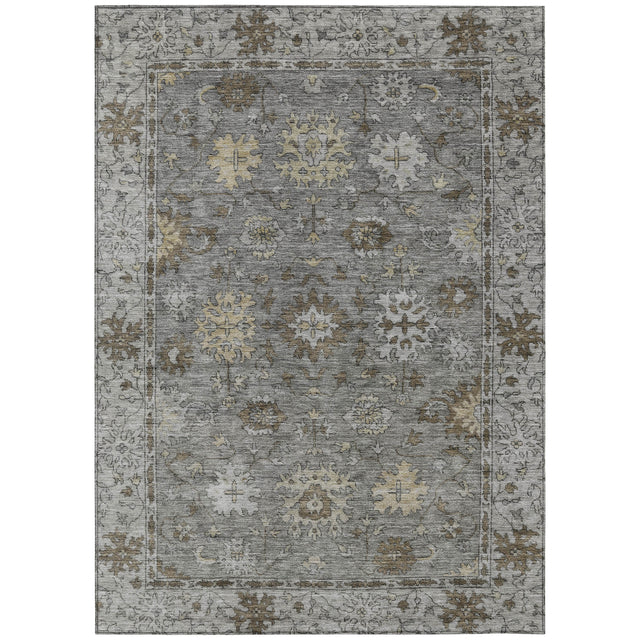 Addison Chantille ACN2051 Global Machine Made Traditional Pewter Rug