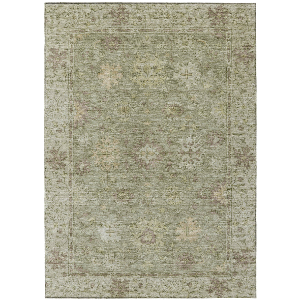 Addison Chantille ACN2051 Global Machine Made Traditional Sage Rug