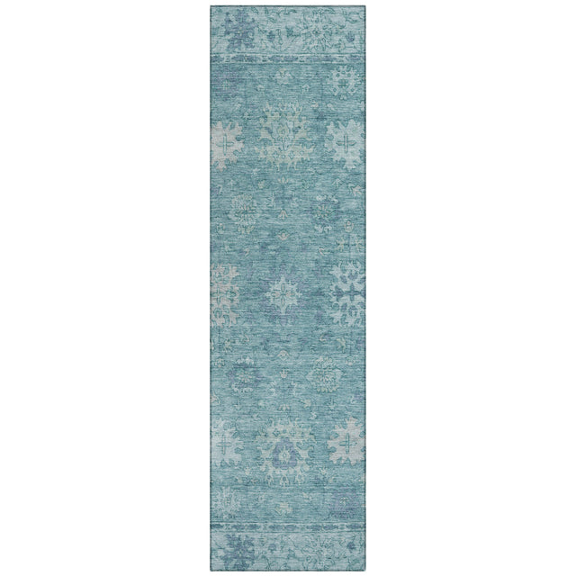 Addison Chantille ACN2051 Global Machine Made Traditional Teal Rug