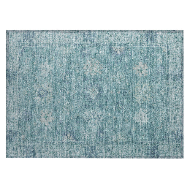 Addison Chantille ACN2051 Global Machine Made Traditional Teal Rug