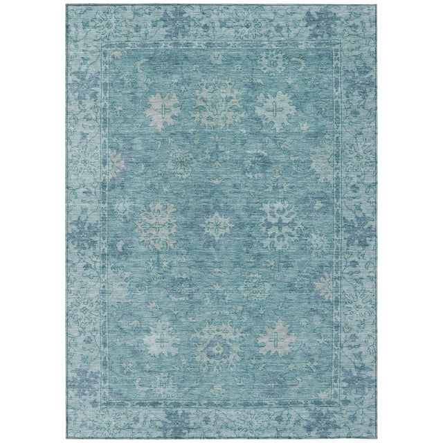 Addison Chantille ACN2051 Global Machine Made Traditional Teal Rug
