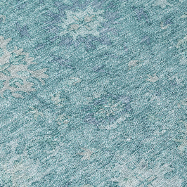 Addison Chantille ACN2051 Global Machine Made Traditional Teal Rug
