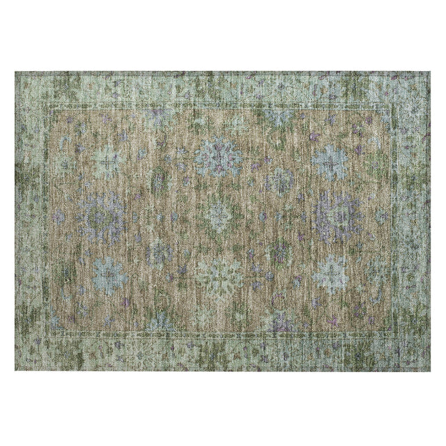 Addison Chantille ACN2052 Global Machine Made Traditional Brown Rug