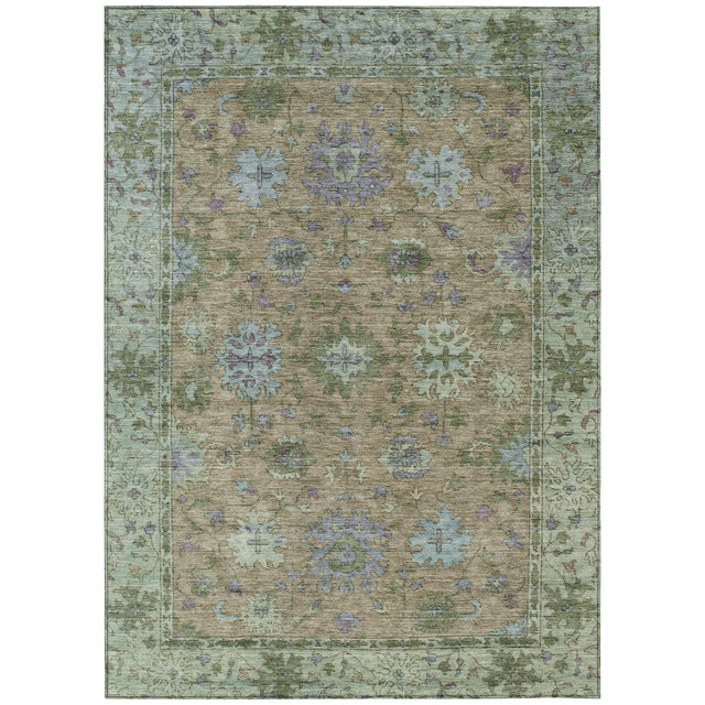 Addison Chantille ACN2052 Global Machine Made Traditional Brown Rug