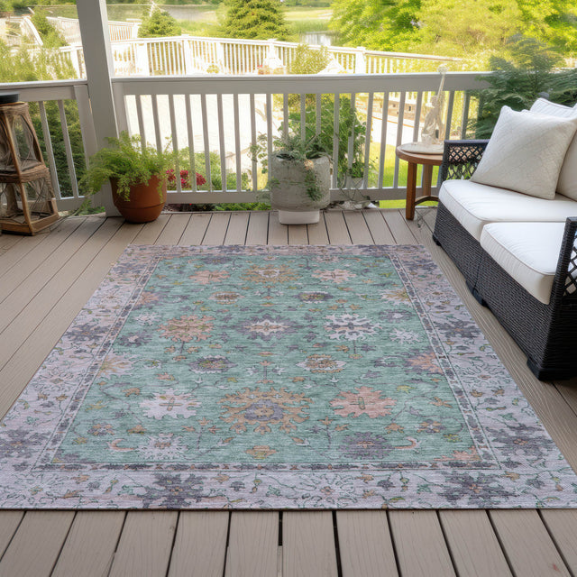 Addison Chantille ACN2052 Global Machine Made Traditional Mint Rug