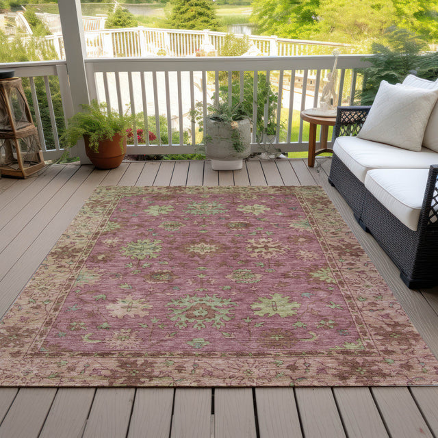 Addison Chantille ACN2052 Global Machine Made Traditional Pink Rug