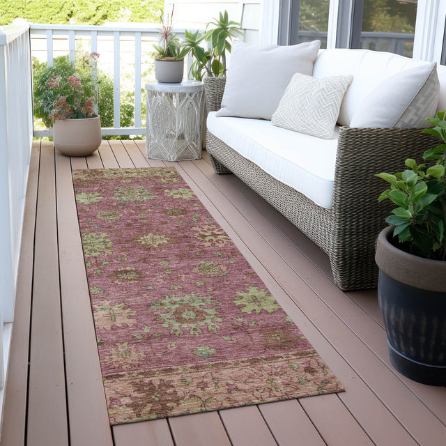 Addison Chantille ACN2052 Global Machine Made Traditional Pink Rug