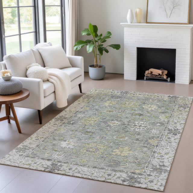Addison Chantille ACN2052 Global Machine Made Traditional Sage Rug