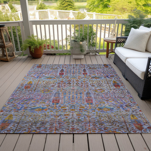 Addison Chantille ACN2053 Americana Machine Made Transitional Blue Rug