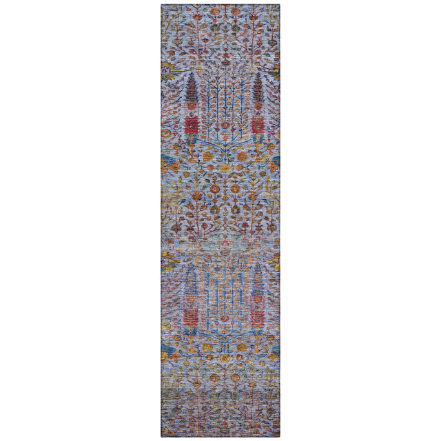 Addison Chantille ACN2053 Americana Machine Made Transitional Blue Rug