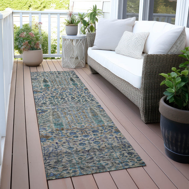 Addison Chantille ACN2053 Americana Machine Made Transitional Brown Rug