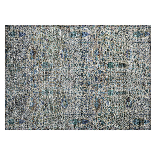 Addison Chantille ACN2053 Americana Machine Made Transitional Brown Rug