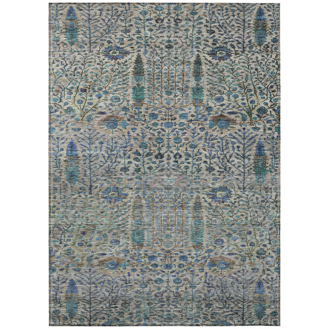 Addison Chantille ACN2053 Americana Machine Made Transitional Brown Rug