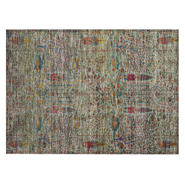Addison Chantille ACN2053 Americana Machine Made Transitional Green Rug