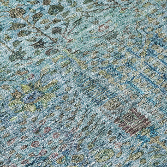 Addison Chantille ACN2053 Americana Machine Made Transitional Teal Rug