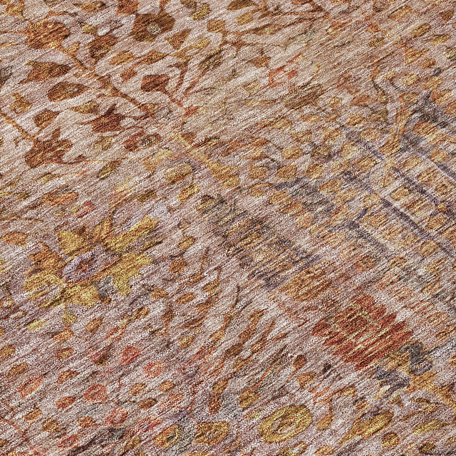 Addison Chantille ACN2053 Americana Machine Made Transitional Terracotta Rug