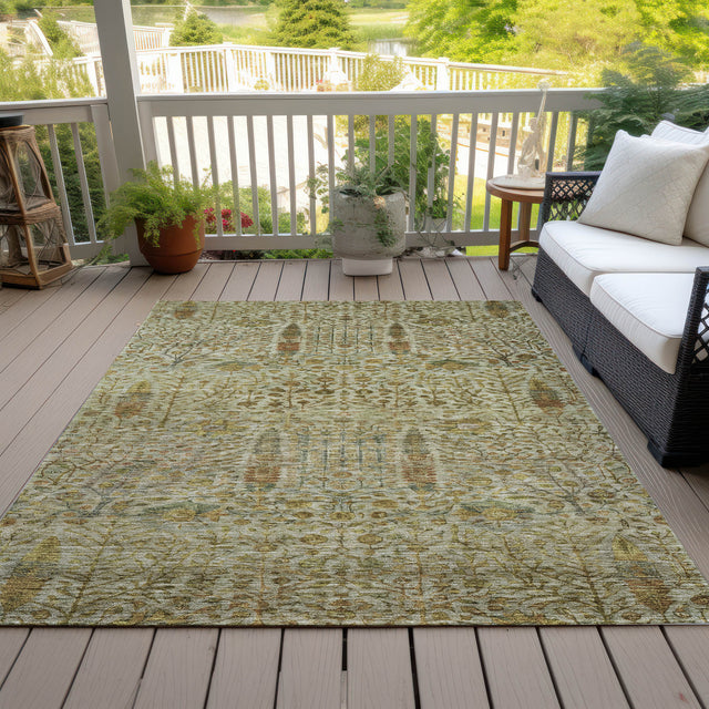Addison Chantille ACN2053 Americana Machine Made Transitional Wheat Rug