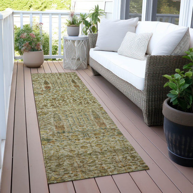 Addison Chantille ACN2053 Americana Machine Made Transitional Wheat Rug