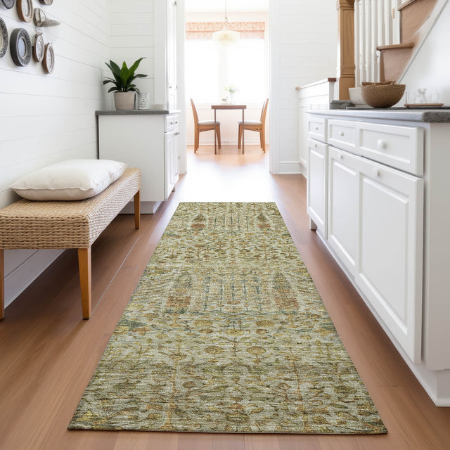 Addison Chantille ACN2053 Americana Machine Made Transitional Wheat Rug