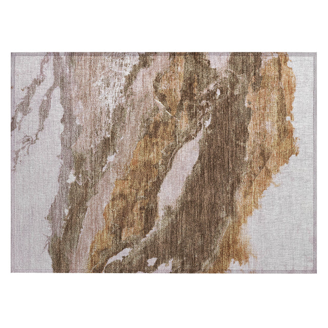 Addison Chantille ACN2054 Abstract Machine Made Transitional Brown Rug