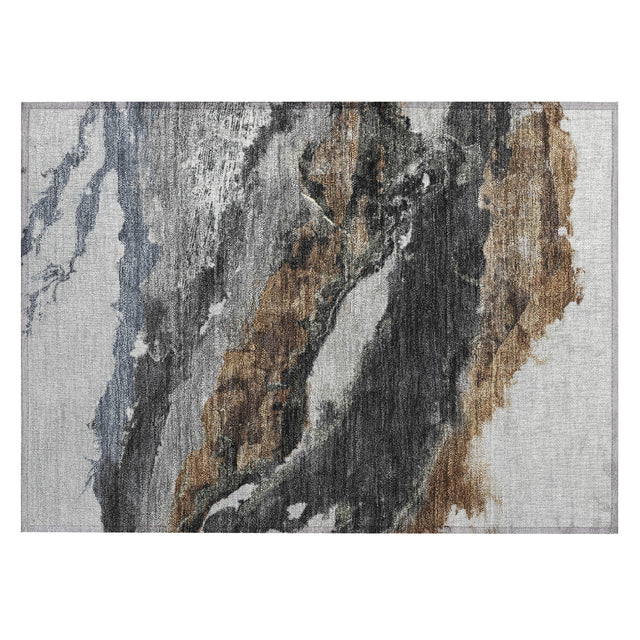 Addison Chantille ACN2054 Abstract Machine Made Transitional Gray Rug