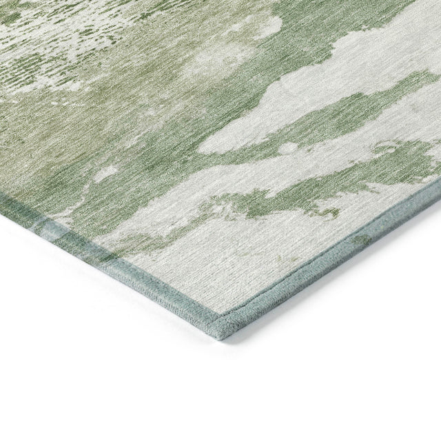 Addison Chantille ACN2054 Abstract Machine Made Transitional Green Rug