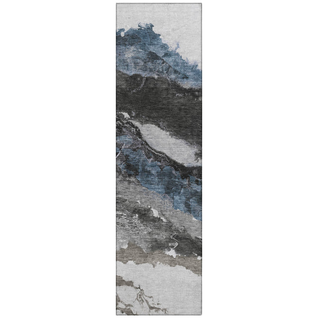 Addison Chantille ACN2054 Abstract Machine Made Transitional Pewter Rug