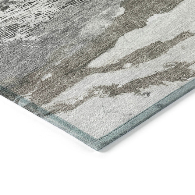 Addison Chantille ACN2054 Abstract Machine Made Transitional Pewter Rug