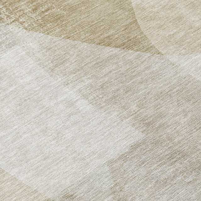 Addison Chantille ACN2057 Abstract Machine Made Transitional Beige Rug