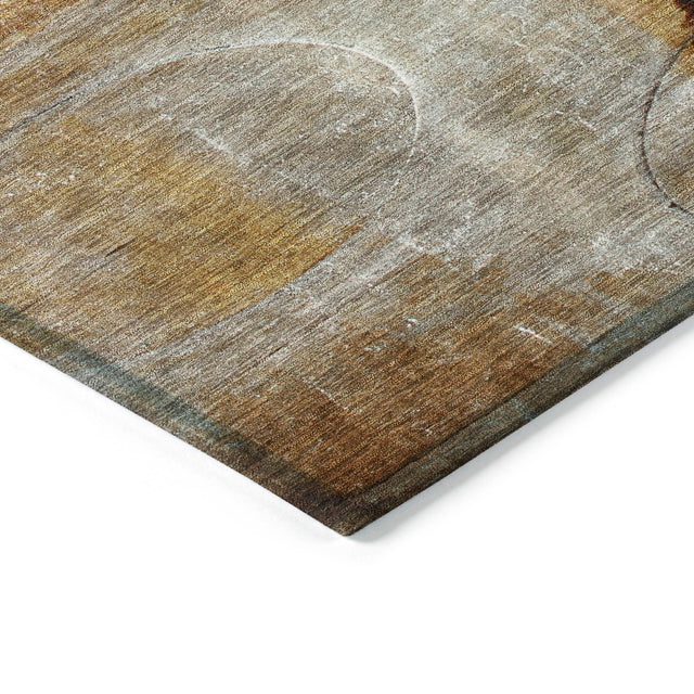 Addison Chantille ACN2059 Abstract Machine Made Transitional Paprika Rug