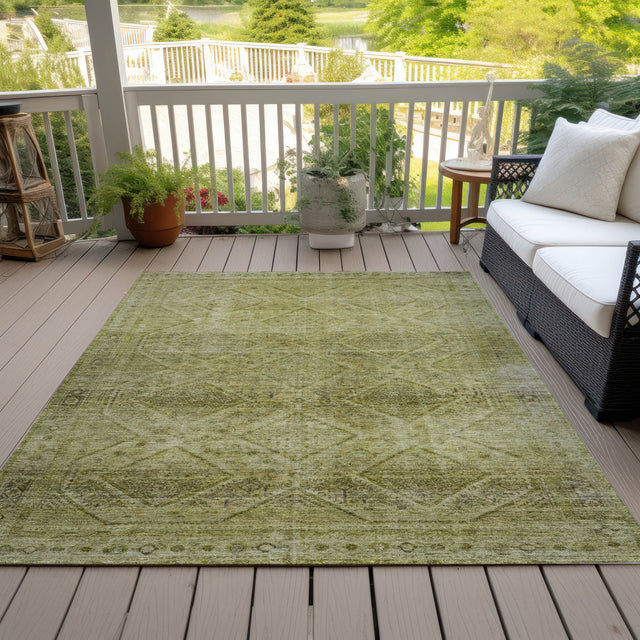 Addison Chantille ACN2060 Geometric Machine Made Transitional Aloe Rug